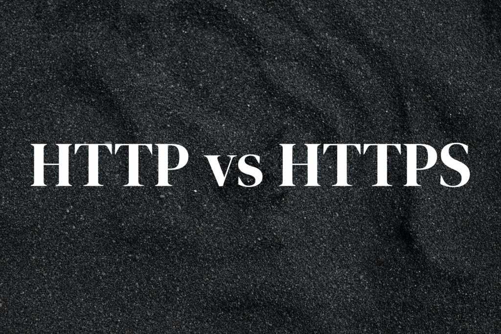 HTTP vs HTTPS comparison showing secure and insecure website connections.